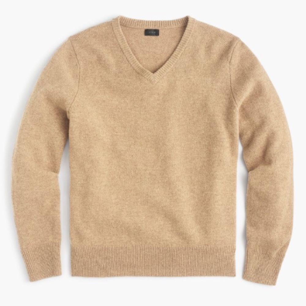 NWT J.Crew Men's Lambswool V-neck sweater XL